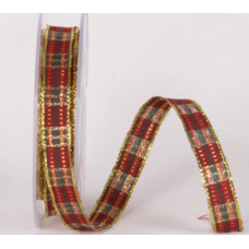 NASTRO SCOZZESE LUREX NATALIZIO 15MM.*15MT.