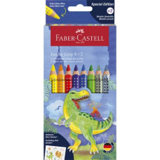 FABER-CASTELL JUMBO GRIP DINOSAURUS 10 MATITE COLORATE