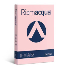 RISMA ACQUA CARTONCINO LEGGERO COLORATO 140 GR 200 FOGLI A3 ROSA