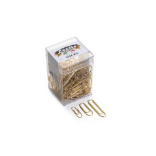 FERMAGLI IN OTTONE BRILLANTE GRAN MIX MISURE ASSORTITE SCATOLA DA 125 GR