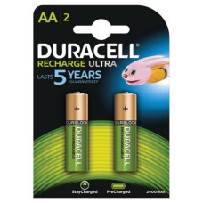 PILE DURACELL STILO AA IN BLISTER DA 2 PILE RICARICABILI DU74