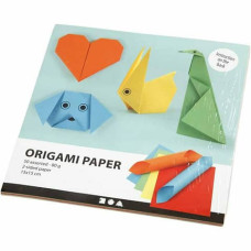 CARTA PER ORIGAMI, MISURA 15X15 CM 80 GR 5X10 FOGLI ASSORTITI