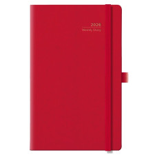 AGENDA 2026 MEDIA SETTIMANALE MAIORI WEEKLY CON ELASTICO 13X21 ROSSO
