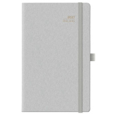 AGENDA 2027 MEDIA SETTIMANALE MAIORI CON ELASTICO 13X21 GRIGIO