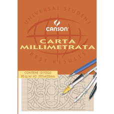 CANSON BLOCCO CARTA MILLIMETRATA 10FG A3