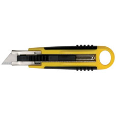 CUTTER CON LAMA 6 CM A SCATTO QCONNECT IN BLISTER GIALLO/NERO