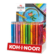 ESPOSITORE 72 MATITONI KOH-I-NOOR MAGIC TRIANGOLARI CON MINA MULTICOLORE