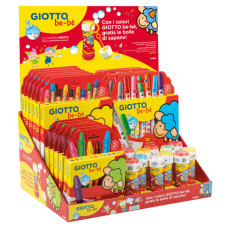 ESPOSITORE GIOTTO BE-BÈ – 36 PEZZI CON BOLLE DI SAPONE IN OMAGGIO