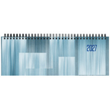 AGENDA PLANNING DA TAVOLO 2027 SETTIMANALE 29.8X10.5 CM SPIRAPLAST AZZURRO