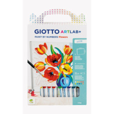 SET GIOTTO ART LAB PAINT BY NUMBERS COLORA CON I NUMERI - FIORI