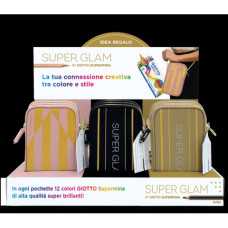 ESPOSITORE 9 POCHETTE GIOTTO SUPERGLAM SUPERMINA DA 12 COLORI