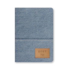 LETTS  DENIM GRIGIO AGENDA SETTIMANALE 2027 - A6  10X15 CM