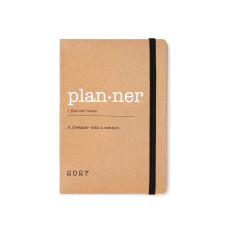 LETTS AGENDA SETTIMANALE 2027 ECO WRITERS WORDS - A6  10X15 CM AVANA